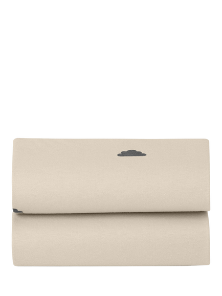 Snüz Crib Fitted Sheet, Sand Cloud