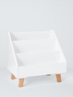 John Lewis Aran Book Storage Unit, FSC-Certified (Pine Wood, Beech Wood & MDF) White/Natural, White/Natural