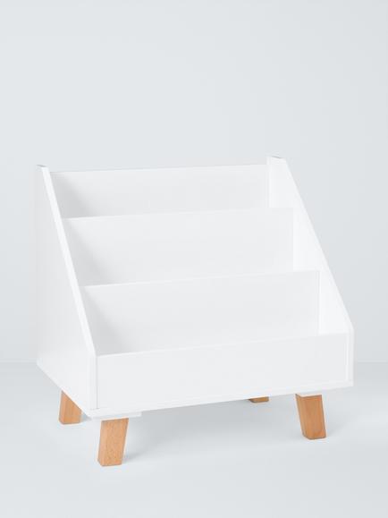 John Lewis Aran Book Storage Unit, FSC-Certified (Pine Wood, Beech Wood & MDF) White/Natural, White/Natural