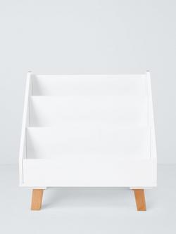 John Lewis Aran Book Storage Unit, FSC-Certified (Pine Wood, Beech Wood & MDF) White/Natural - view 2, White/Natural