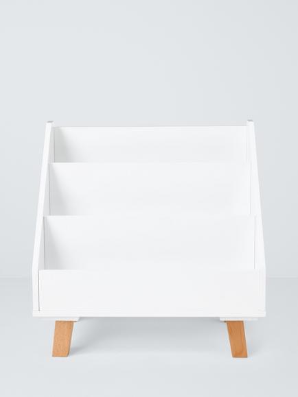 John Lewis Aran Book Storage Unit, FSC-Certified (Pine Wood, Beech Wood & MDF) White/Natural - view 2, White/Natural