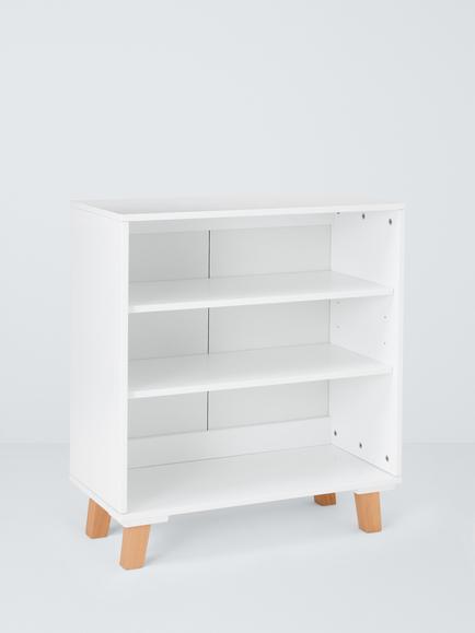 John Lewis Aran Low Storage Unit, FSC-Certified (Pine Wood, Beech Wood & MDF) White, White/Natural