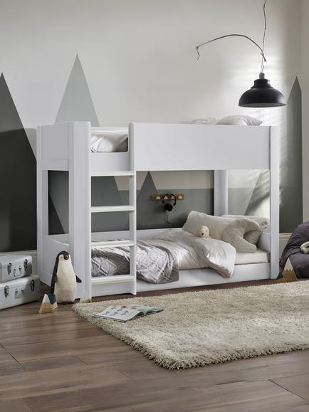 Julian Bowen Solomon Bunk Bed, White - view 2, White
