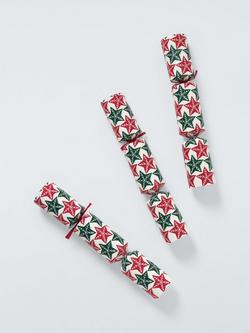 John Lewis Fill Your Own Star Christmas Crackers, Pack of 6, Red/Green - view 2, Red/Green