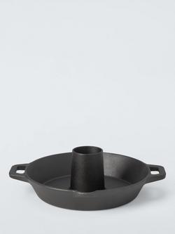 John Lewis Cast Iron Chicken Vertical Roaster Stand, 30cm, Black