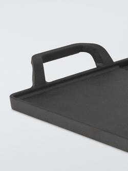John Lewis Cast Iron Teppanyaki Griddle - view 2, Black