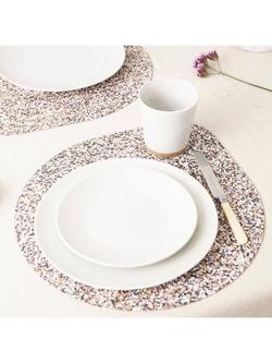 LIGA Beach Clean Recycled Cork Duo Placemat, Set of 4, Multi - view 2, Multi