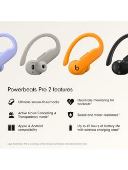 Powerbeats Pro 2 True Wireless Bluetooth In-Ear Sport Headphones with Mic/Remote - view 2, Orange
