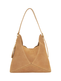 Dune London Dearest Suede Tote Bag - view 2, Tan