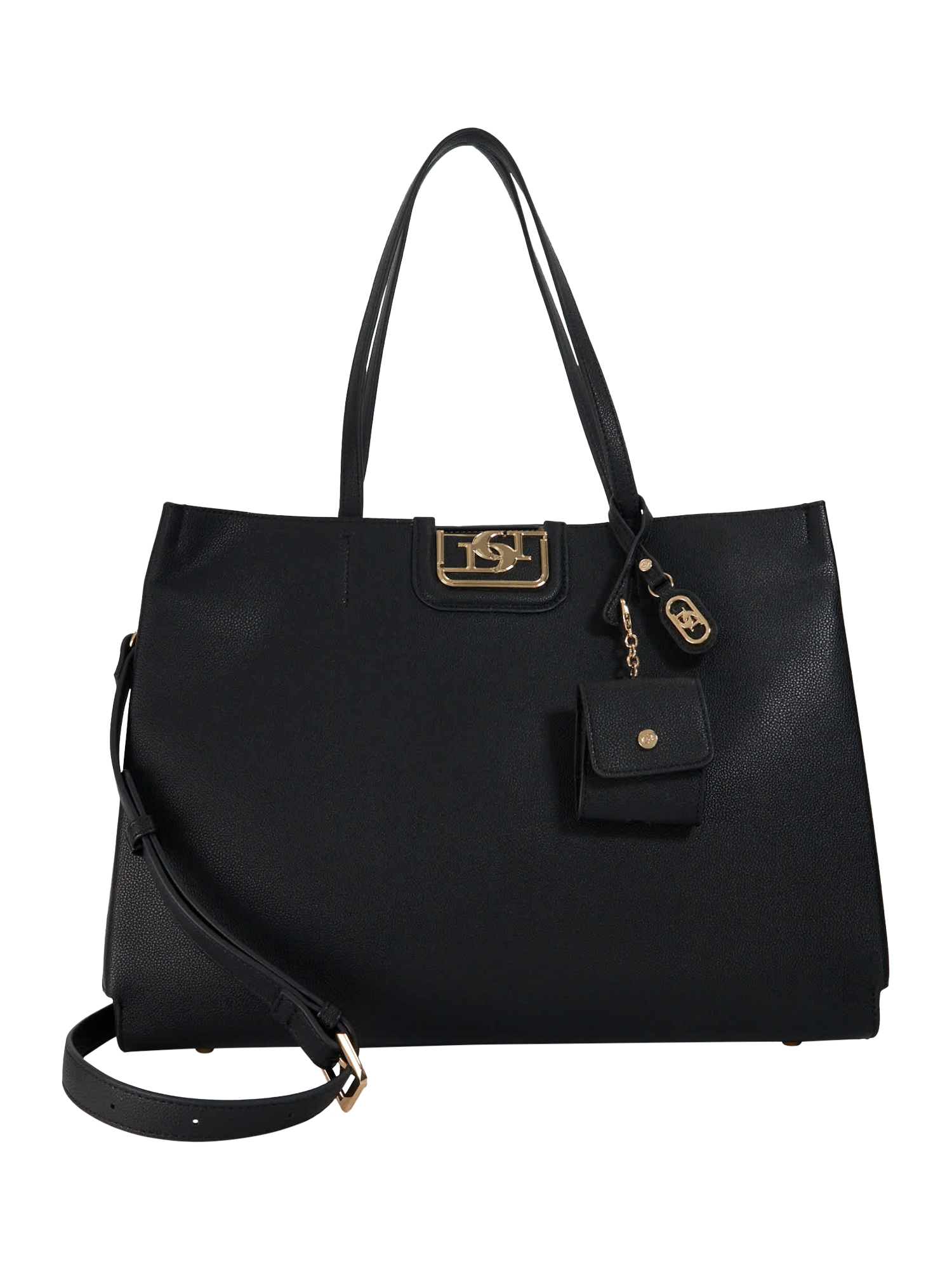 Dune Direct Faux Leather Tote Bag, Black