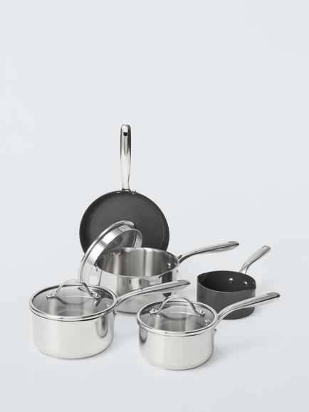 John Lewis 'The Pan' Cookware Set, 5 Piece, Mulit