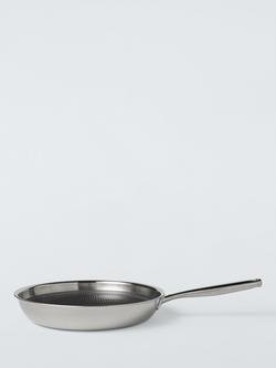 John Lewis Hybrid Stainless Steel Non-Stick Frying Pan, Stainless Steel