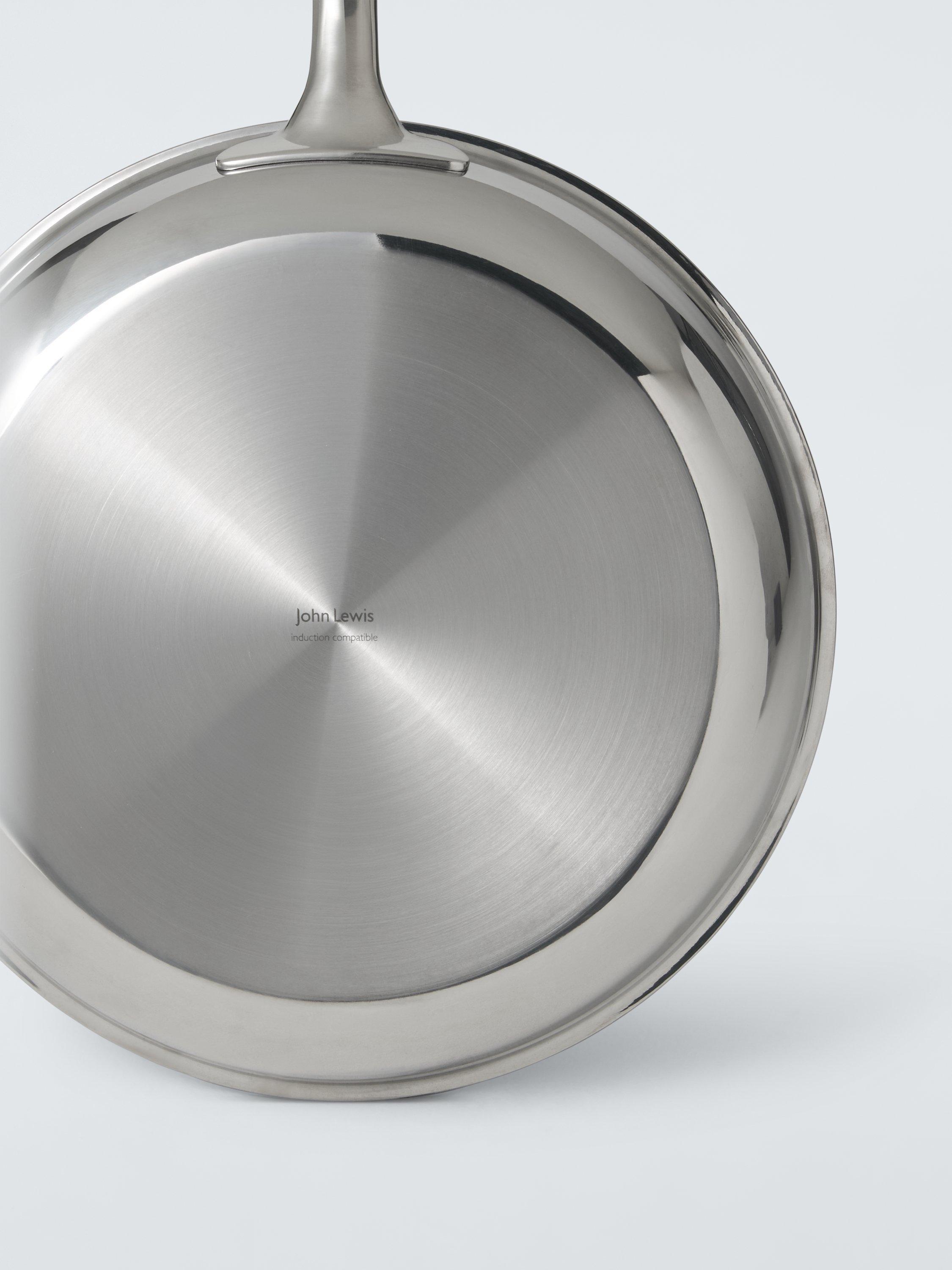 John Lewis Hybrid Stainless Steel Non-Stick Frying Pan, 28cm