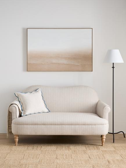 John Lewis Marlborough Medium 2 Seater Sofa, Natural Stripe - view 2, Natural Stripe