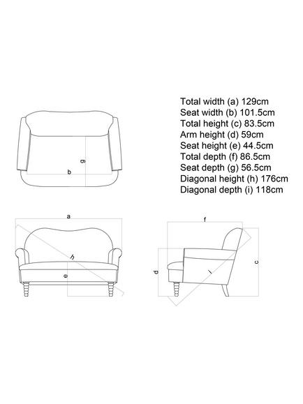 John Lewis Marlborough Small 2 Seater Sofa, Natural Stripe - view 2, Natural Stripe