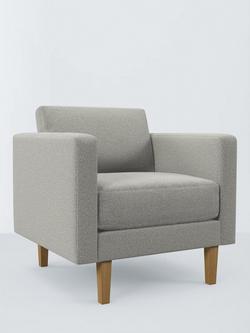 John Lewis ANYDAY Eavis Large 3 Seater Sofa, Light Leg, Mushroom Boucle