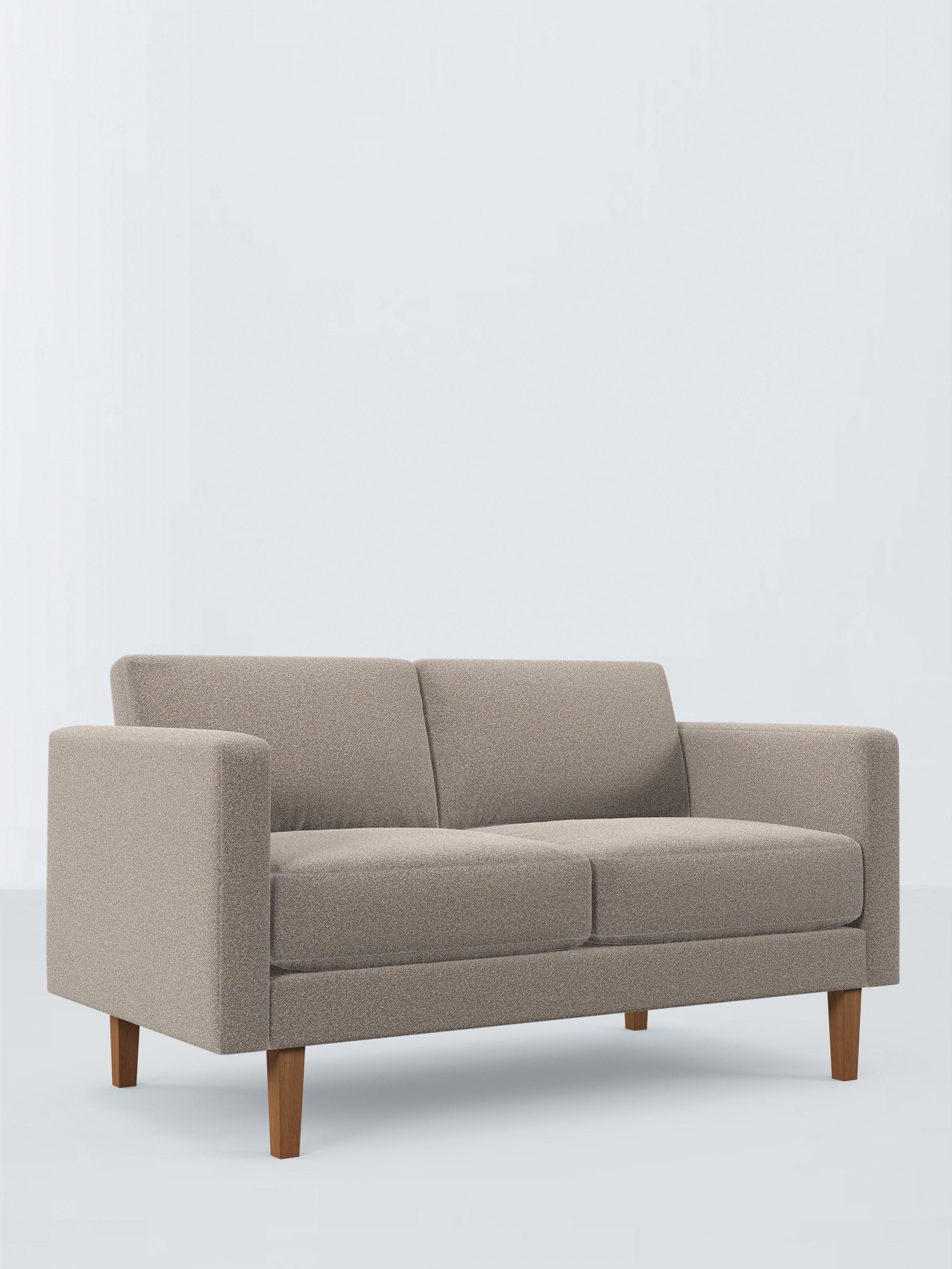 Eavis Range, John Lewis ANYDAY Eavis Medium 2 Seater Sofa, Light Leg, Mushroom Boucle