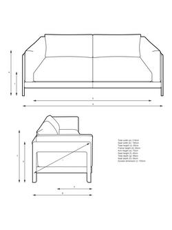 John Lewis Nest Grand 4 Seater Sofa, Dark Leg, Easy Clean Basketweave Chenille Nutmeg - view 2, Easy Clean Basketweave Chenille Nutmeg