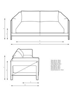 John Lewis Nest Large 3 Seater Sofa, Dark Leg, Easy Clean Basketweave Chenille Nutmeg - view 2, Easy Clean Basketweave Chenille Nutmeg