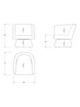 John Lewis ANYDAY Truffle Armchair