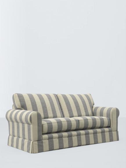 John Lewis Padstow II Large 3 Seater Sofa, Senne Wide Stripe, Jlpsenne