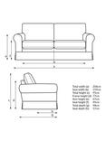 John Lewis Padstow II Large 3 Seater Sofa, Senne Wide Stripe