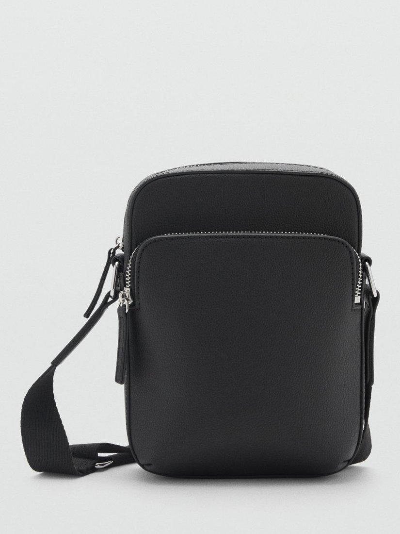Product image 1 of 5, which shows Mango Park Shoulder Bag, Black