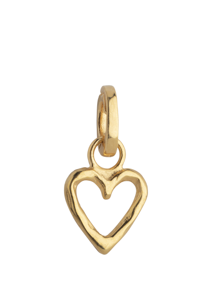 ENAMEL Copenhagen Organic Heart Charm, Gold, Yellow Gold