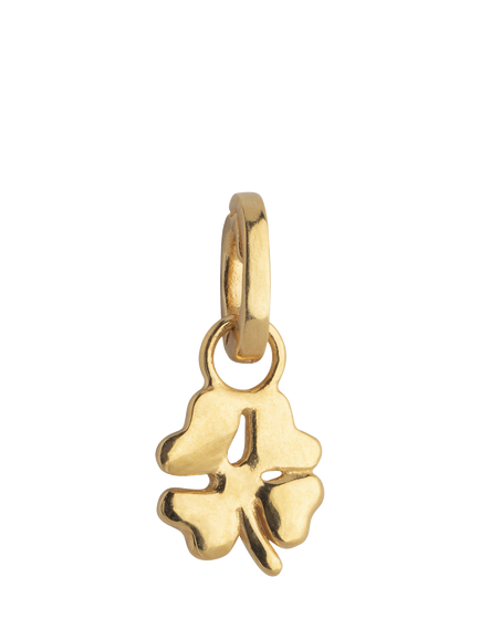 ENAMEL Copenhagen Organic Clover Charm, Gold, Yellow Gold