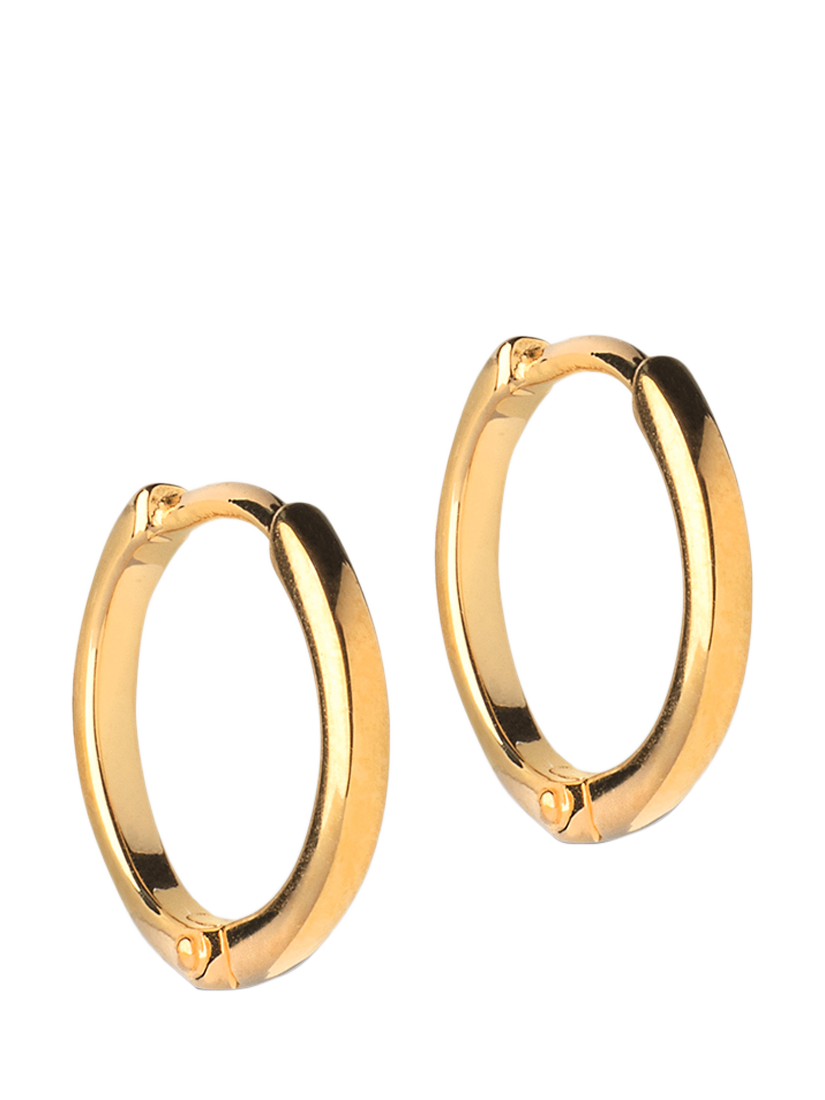 Product image 1 of 5, which shows ENAMEL Copenhagen Classic Hoop Earrings, Gold
