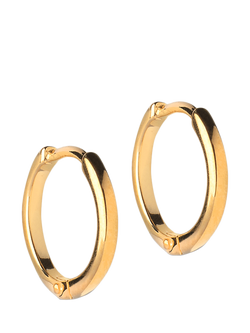 ENAMEL Copenhagen Classic Hoop Earrings, Gold, Gold