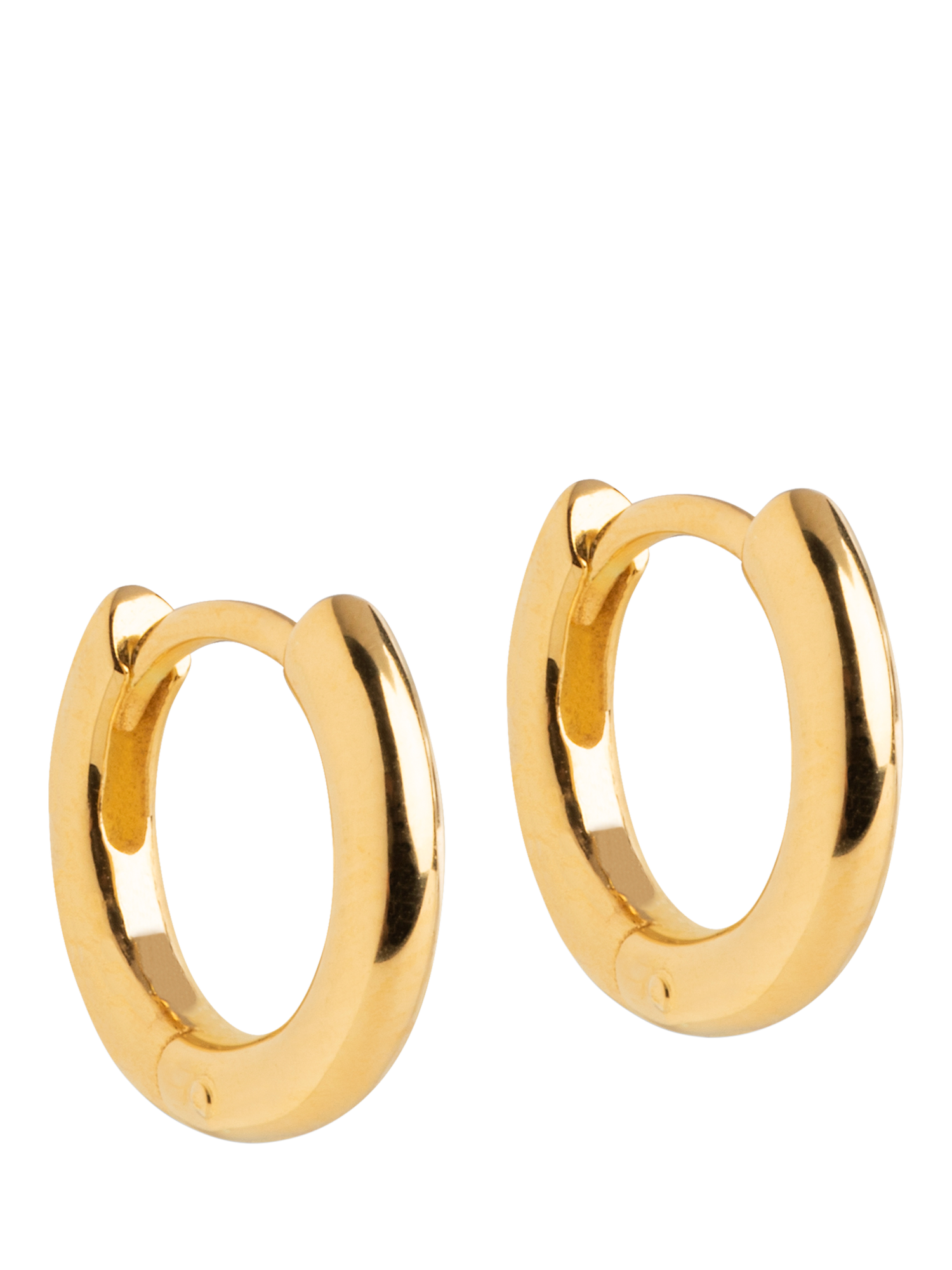 Product image 1 of 6, which shows ENAMEL Copenhagen Chunky Hoop Earrings, Gold