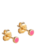 ENAMEL Copenhagen Enamel Stud Earrings, Gold