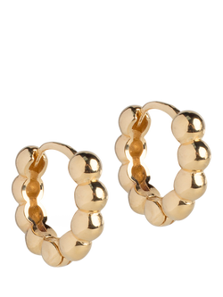 ENAMEL Copenhagen Ball Hoop Earrings, Gold