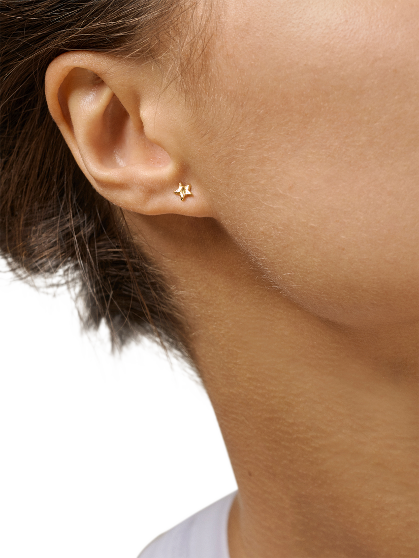 Product image 2 of 3, which shows ENAMEL Copenhagen Star Energy Stud Earrings, Gold