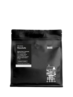 beanz Origin Resolute Whole Bean Coffee, 250g, Black