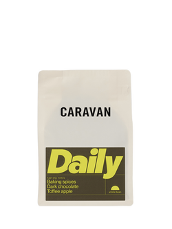 beanz Caravan Coffee The Daily Whole Bean Coffee, 200g, Black