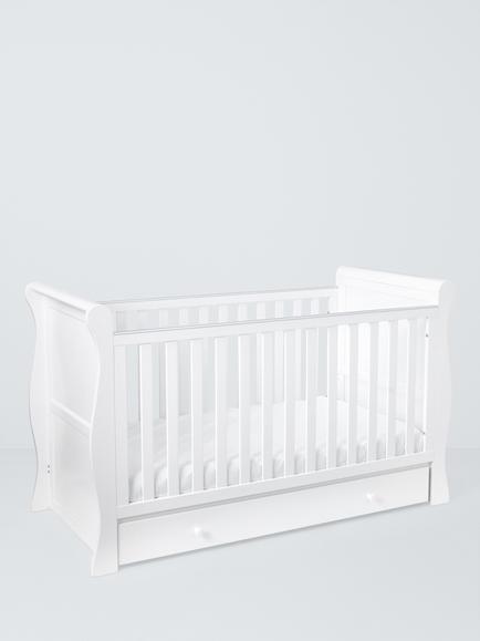 John Lewis Noa Cotbed with Under Drawer, FSC-Certified (Pine Wood, MDF & Plywood), White, White