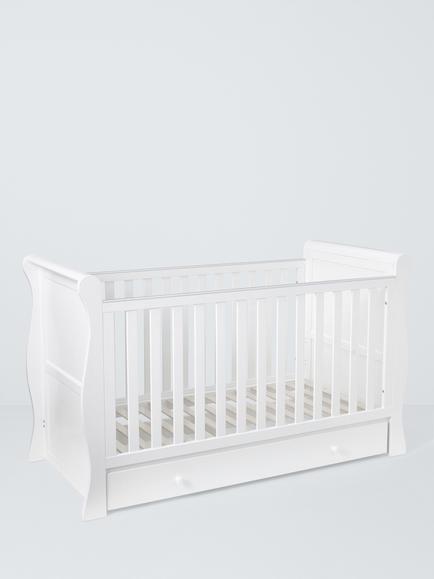 John Lewis Noa Cotbed with Under Drawer, FSC-Certified (Pine Wood, MDF & Plywood), White - view 2, White