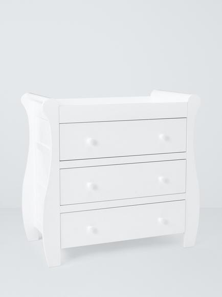 John Lewis Noa Changing Table Dresser, FSC-Certified (Pine Wood, MDF & Plywood), White, White