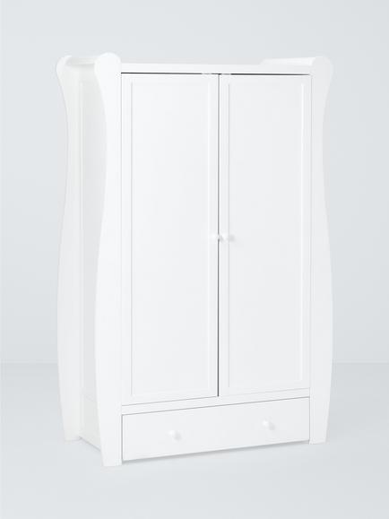 John Lewis Noa Double Wardrobe, FSC-Certified (Pine Wood, MDF & Plywood), White, White