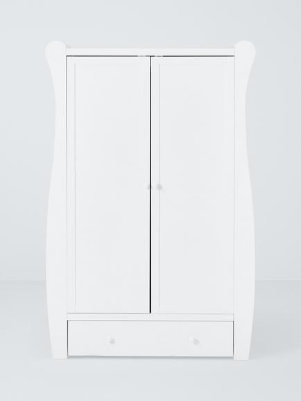 John Lewis Noa Double Wardrobe, FSC-Certified (Pine Wood, MDF & Plywood), White - view 2, White
