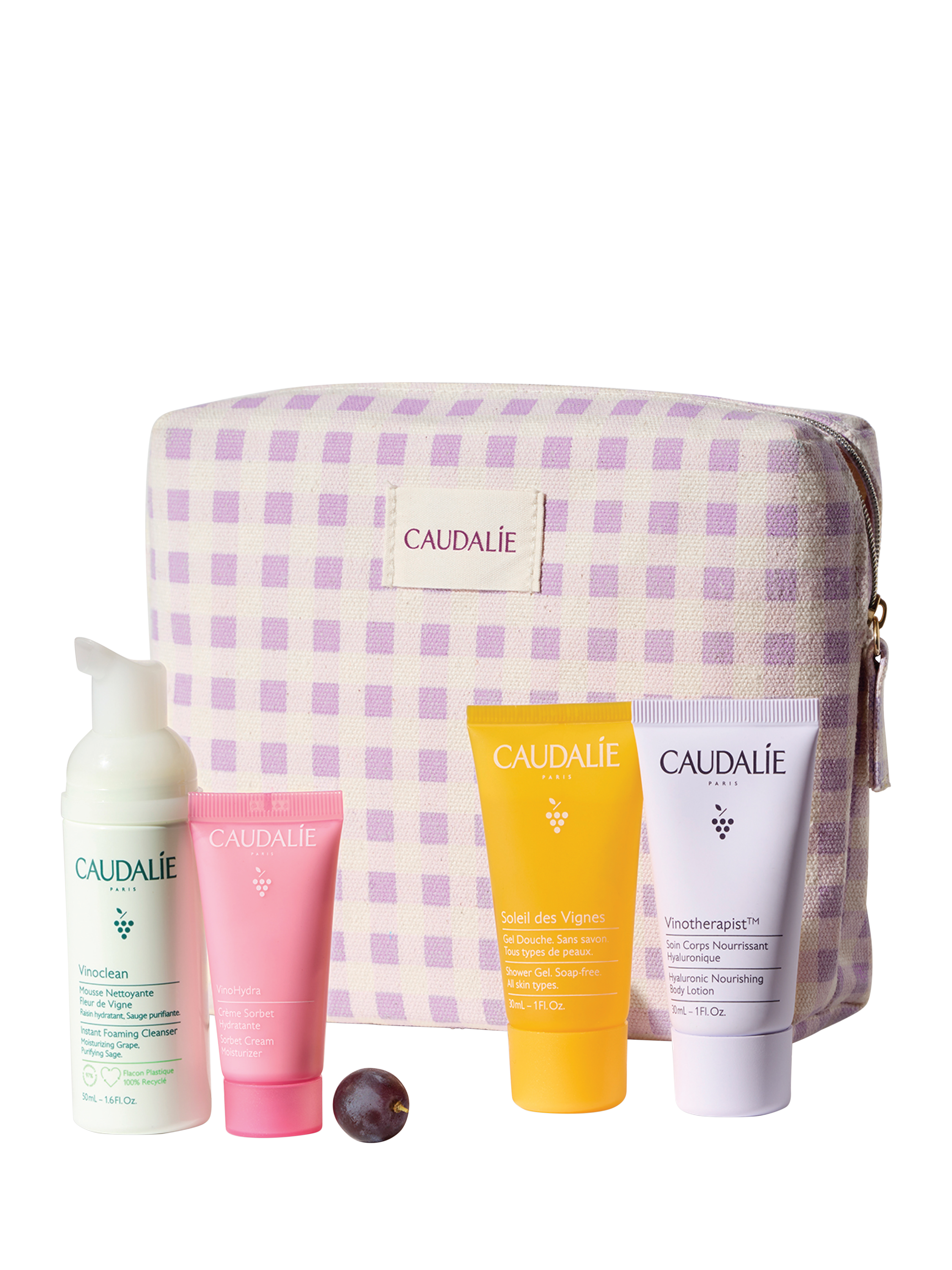 Product image 1 of 5, which shows Caudalie Limited Edition Summer Travel Edit Skincare Gift Set