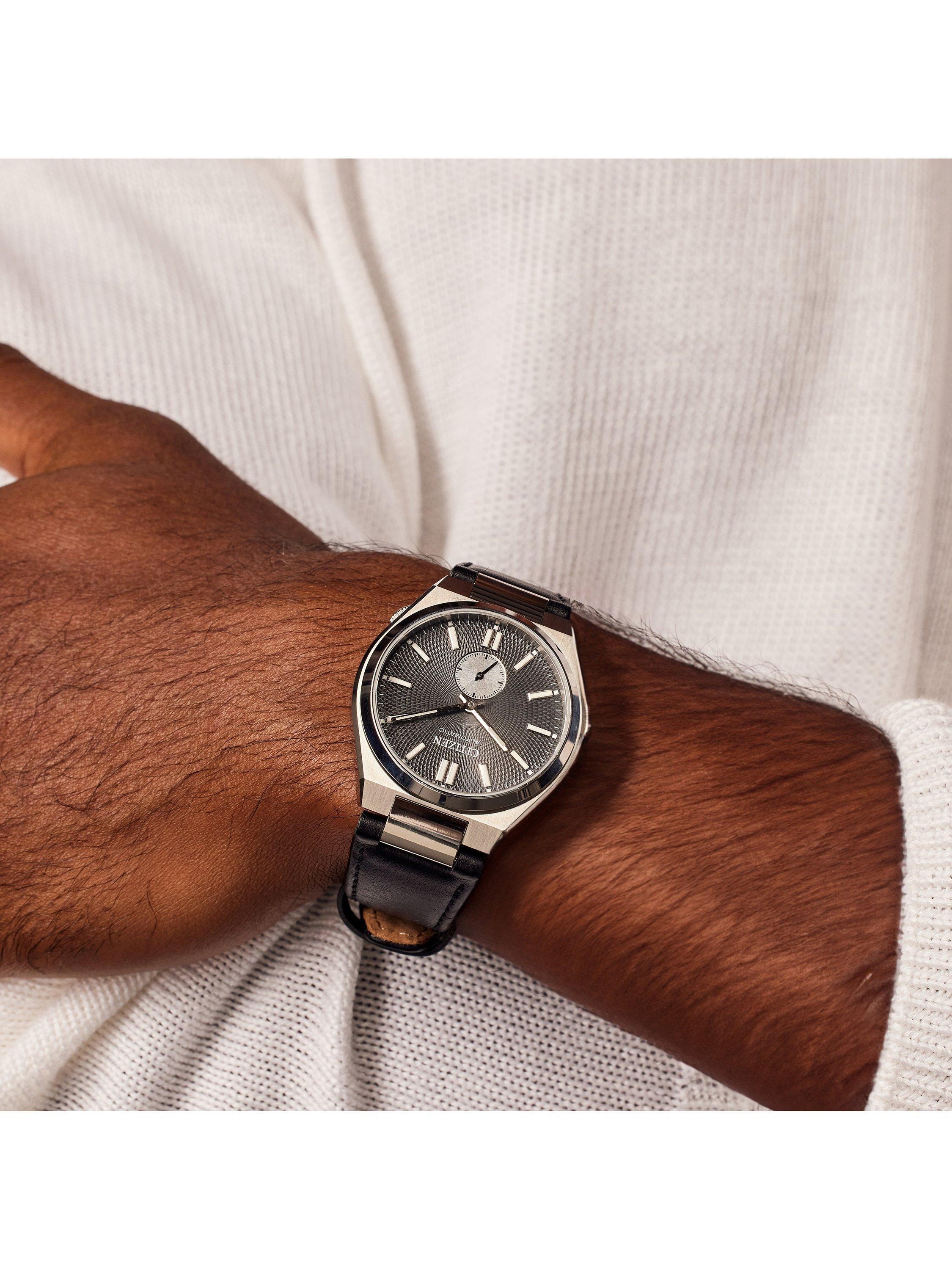 Product image 4 of 6, which shows Citizen NK5010-01H Tsuyosa Small Seconds Men's Leather Strap Watch