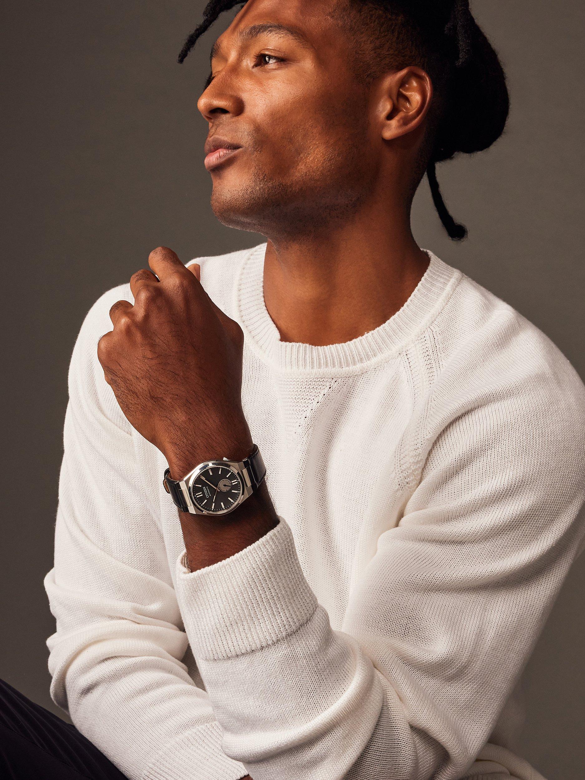 Product image 5 of 6, which shows Citizen NK5010-01H Tsuyosa Small Seconds Men's Leather Strap Watch