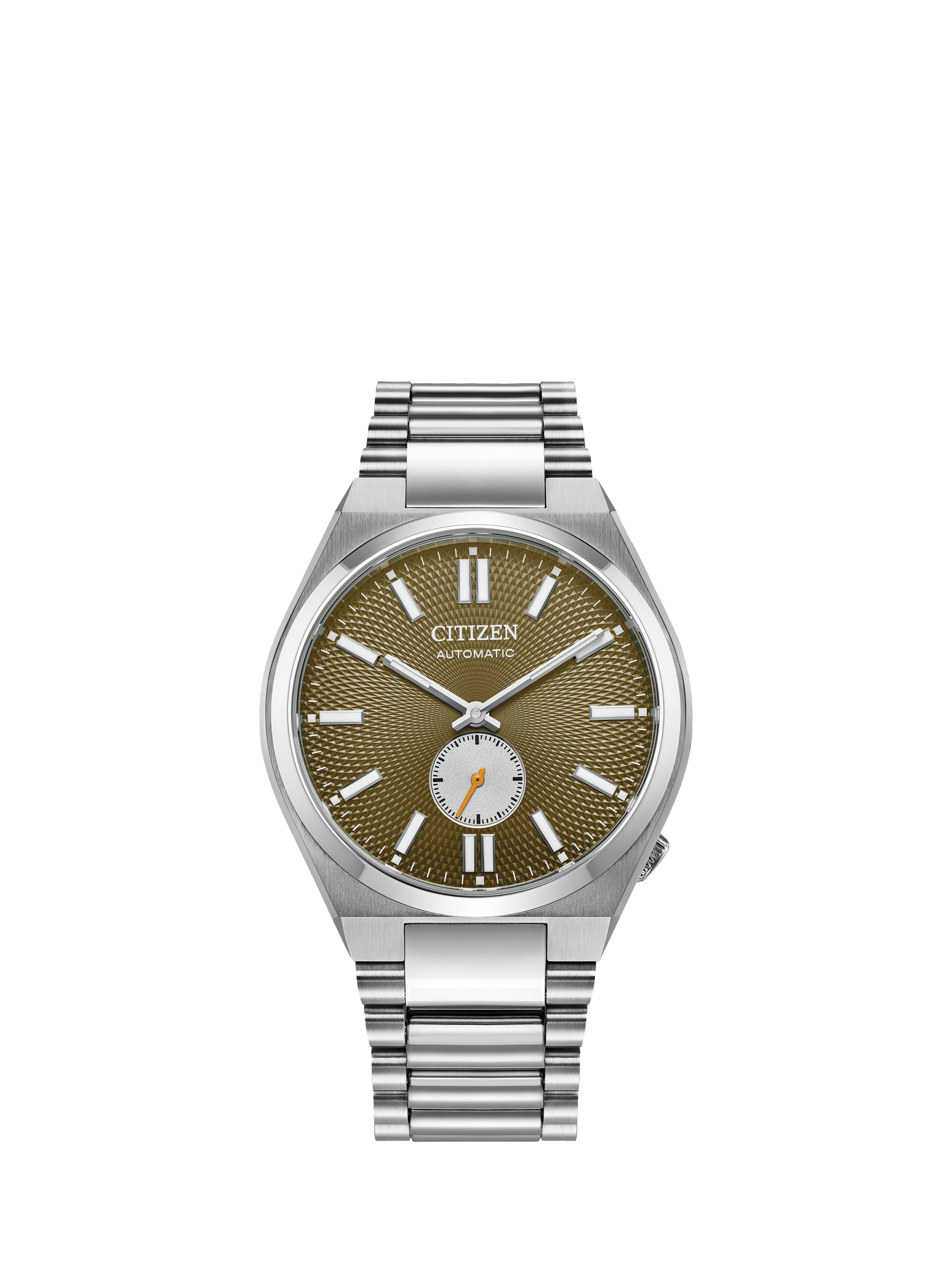 Product image 1 of 6, which shows Citizen Men's NK5010-51X Tsuyosa Small Seconds Bracelet Strap Watch, Green/Silver