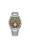 Citizen Men's NK5010-51X Tsuyosa Small Seconds Bracelet Strap Watch, Green/Silver