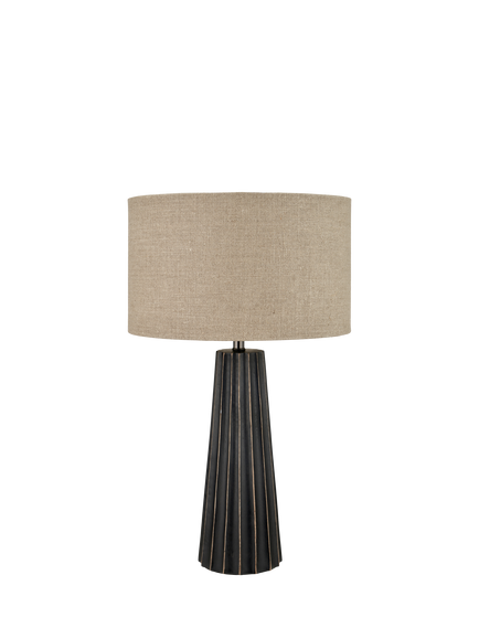 Pacific Draydon Mango Wood Table Lamp, Black