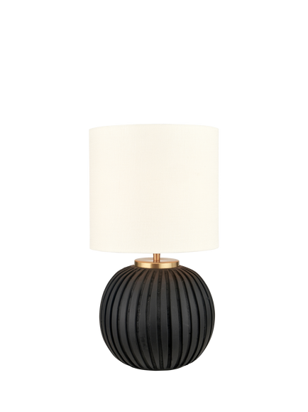 Pacific Ezekiel Terracotta Table Lamp, Black