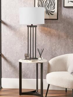 Pacific Langston Metal Table Lamp - view 2, Black